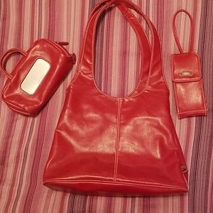 Nine West Leather Purse with Accessories